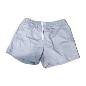 Men's Blair Vintage Swim Trunks Blue Pockets Elastic Waist Draw String Large